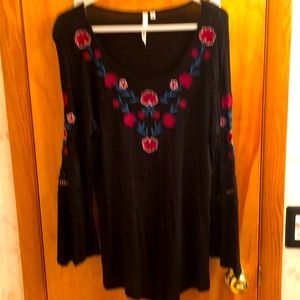 NY collection cotton embroidered Top